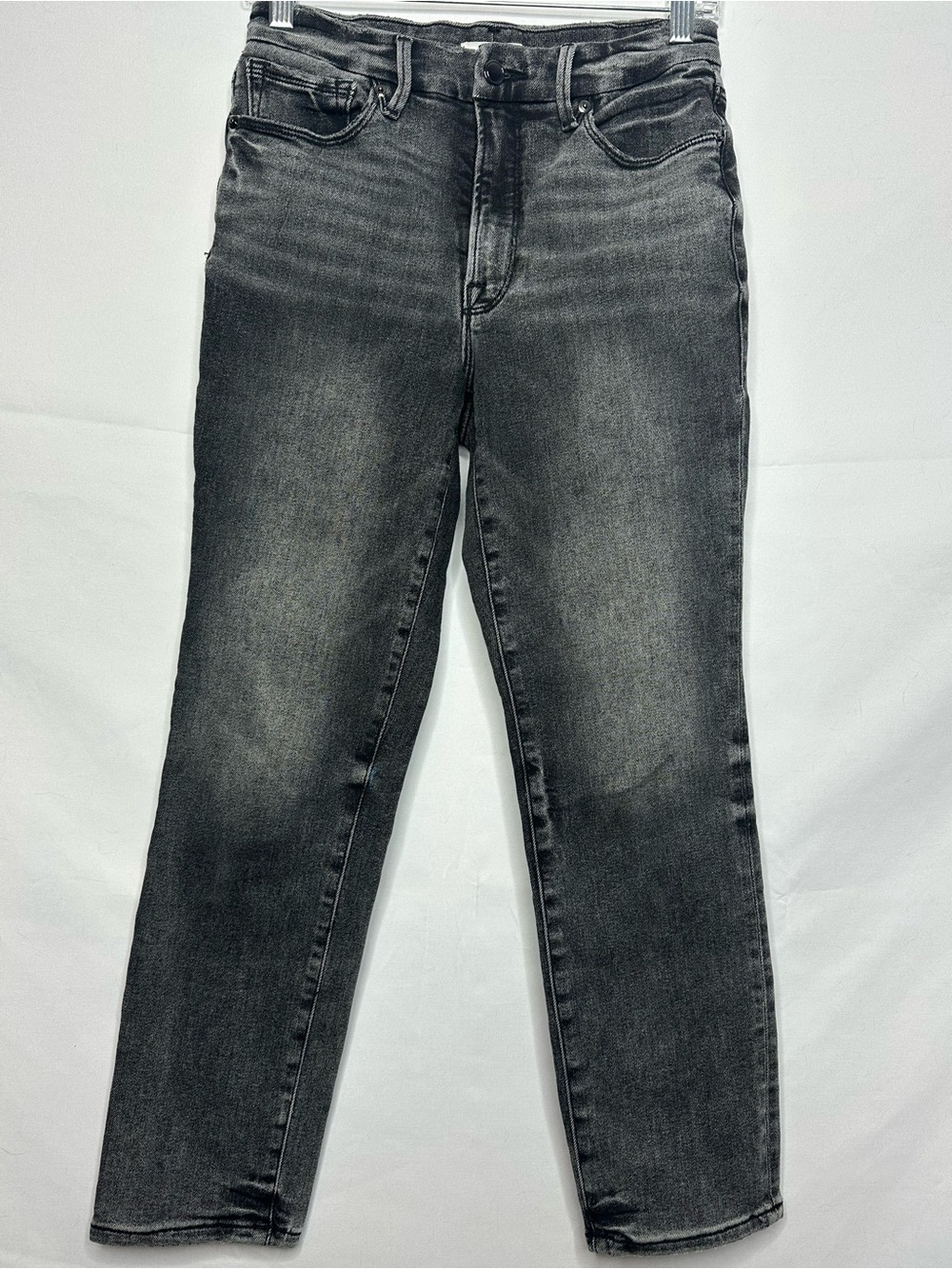 Good American Good Lega fWomen’s Black Washed Jeans